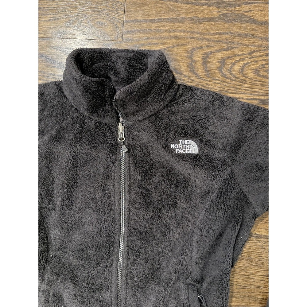 North Face Teddy Sherpa Thick Fluffy Full Zip Black Fleece Womens Small fall